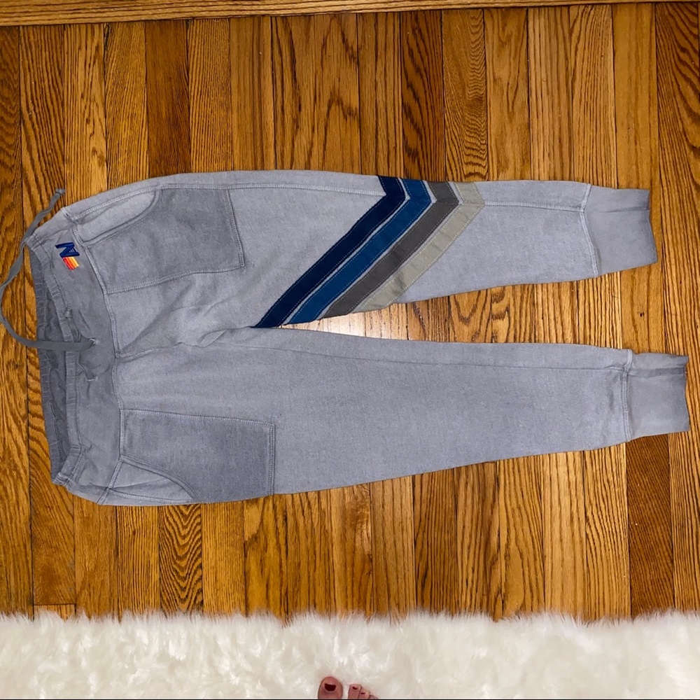 Aviator nation light grey sweats